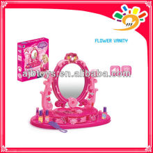 Girls Plastic Pretend Dresser Fancy Beleza Maquillaje Juego Set Juguetes Con Luz Y Música